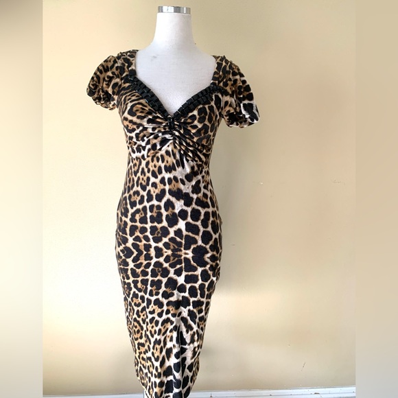 Bluemarine Dresses Vintage Blumarine Leopard Print Short Sleeve